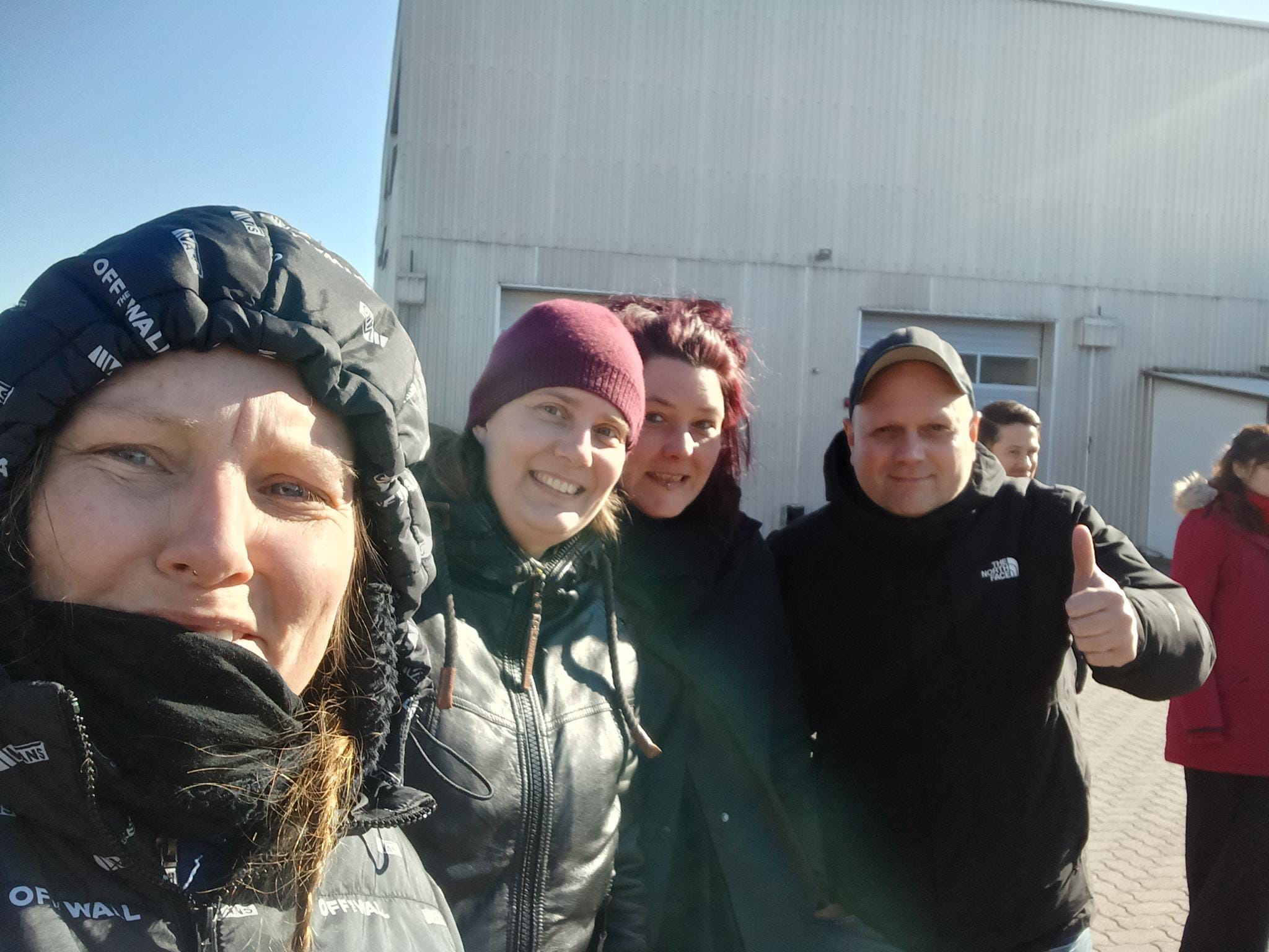 Teilnehmer der Fortbildung, Lisa, Nicole, Isabell und Tino